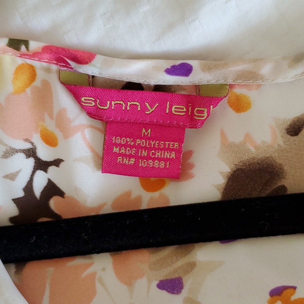 Dress Blouse Top Career Sunny Leigh Floral Top - Picture 6 of 8